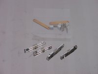 Losi Micro-T/DT (1/36) - Silver Aluminium Threaded Camber Rods with Steering Bars