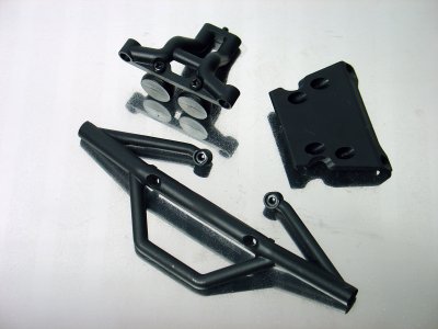 HPI 101295 - Bullet ST/MT Flux Front Bumper Set w/ skidplate - Hot Bodies HBC-66675