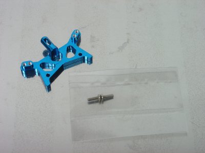 Losi Micro-T/DT (1/36) - Aluminium Front Shock Tower (Blue)