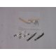 Losi Micro-T/DT (1/36) - Silver Aluminium Threaded Camber Rods with Steering Bars
