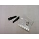 Losi Micro-T/DT (1/36) - Aluminium Alloy Front Wheels Threaded Shafts (Blue)