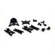 Losi Micro-T Suspension Arms, Spindles, Hubs and Shock Towers