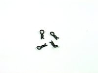 Losi Micro-T/DT (1/36) - Silver Body Clips 0.9mm Black - 4 pcs