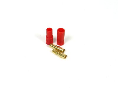 3.5mm HXT Sprung Gold Connectors with Individual Protector Male/Female Pair
