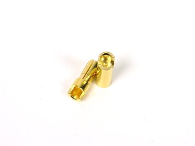 5.5mm Sprung Gold Connectors Male/Female Pair