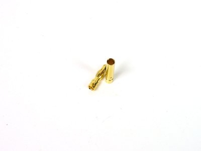 4mm Sprung Gold Connectors Male/Female Pair