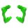 Traxxas Green Caster Blocks - 10732-GRN