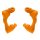 Traxxas Orange Caster Blocks - 10732-ORNG