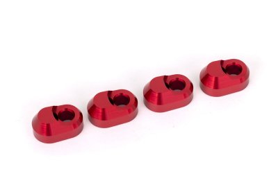Traxxas Red Aluminum Suspension Pin Retainers 4 Pcs - 7743-RED