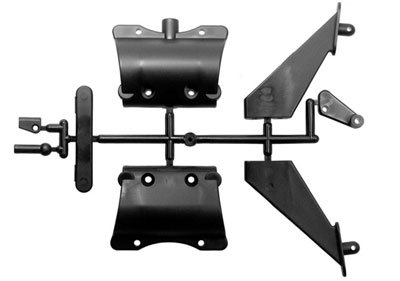 Kyosho TR104B - Bumper And Wing Stay Set For MFR, DBX, DST