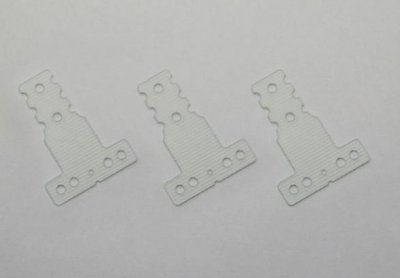 Kyosho MZW409H - FRP Hard Rear Suspention Plate MM/LM - 3 Pcs