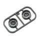 Kyosho MDH100G-W0 - AWD Gray Multi Wheel Wide 0 Offset - 2 Pcs