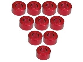 3Racing Red Aluminium M3 Flat Washer 3.0mm 10 Pcs - 3RAC-WF330/RE