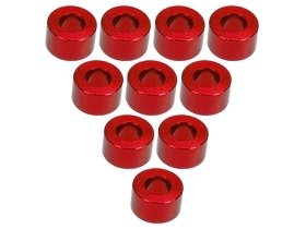 3Racing Red Aluminium M3 Flat Washer 3.5mm 10 Pcs - 3RAC-WF335/RE