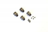 Kyosho IFW328GM - Inferno ST-RR EVO 14mm Extended Gunmetal Wheel Hubs - 4 Pcs