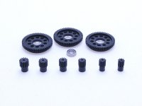 PN Racing MR2640B - 64 Pitch Delrin Spur Gear & Pinion Kit