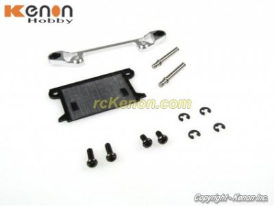 PN Racing MR3052W - Mini-Z MR-03 Pro Front Lower Arm Set Wide - Silver