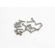 PN Racing 700330 - M2x10 Button Head Stainless Steel Hex Plastic Screw - 20 Pcs