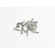 PN Racing 700340 - M2x10 Countersink Stainless Steel Hex Plastic Screw - 20 Pcs