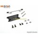 PN Racing MR3052W - Mini-Z MR-03 Pro Front Lower Arm Set Wide - Silver