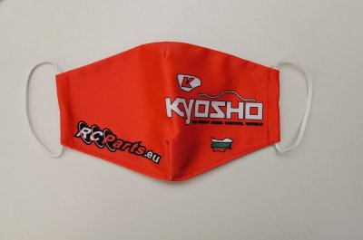 Face Mask Kyosho by RCParts w/BG Flag