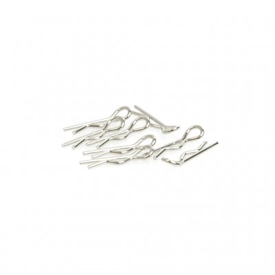 Core RC CR061 - Small Body Clip 1/10 Silver - 8 Pcs