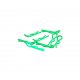 Core RC CR064 - Small Body Clip 1/10 - Fluorescent Green - 8 Pcs