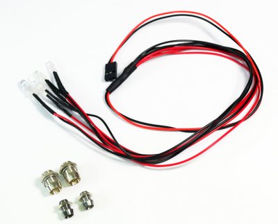 Absima 2320041 - White/Red LED Set with Aluminum Holder