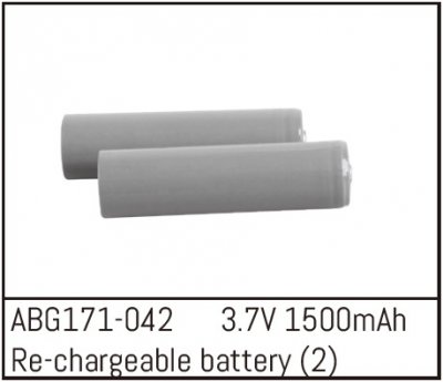 Absima Re-chargeable Batteries - 3.7V 1500mAh 2 Pcs - ABG171-042