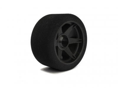 Hot Race HR08FB37 - 1:8 Front 37 Shore Tires on Carbon Rims - 2 Pcs