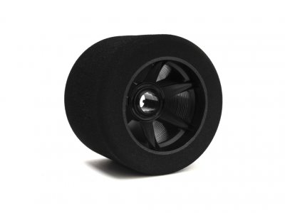 Hot Race HR08RB35 - 1:8 Rear 35 Shore Tires on Carbon Rims - 2 Pcs