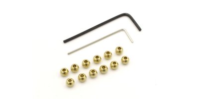 Kyosho MXW007 - Brass Ball 4.8mm for Mini-Z 4x4 MX01 - 12 Pcs