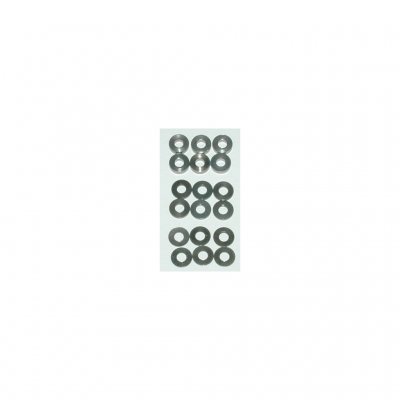 Schumacher U3131 - M3x7mm (0.5,1.0,2.0mm) Alloy Spacer Washers - 18 Pcs