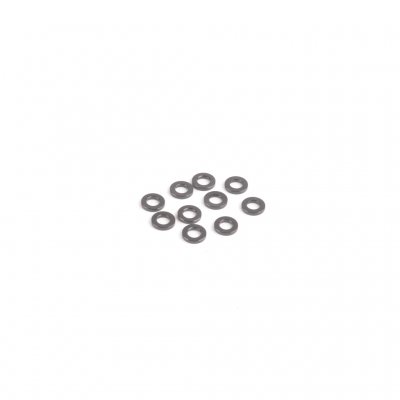 Schumacher U7710 - 1.0mm M3 alloy Black Washers - 10 Pcs
