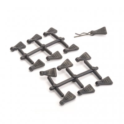Core RC CR638 - Rubber Body Clips - 12 Pcs