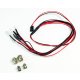 Absima 2320041 - White/Red LED Set with Aluminum Holder