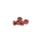 Hiro Seiko HS-69216 - 2mm Alloy Nylon Nut Red  - 5 Pcs