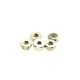 Hiro Seiko HS-69540 - 2mm Alloy Nylon Nut Silver - 5 Pcs