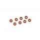 Kyosho ORG03XR - O-Ring Seal P3 Grooved - Orange - 8 Pcs