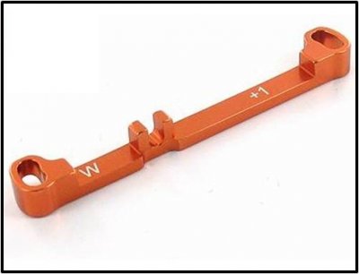 PN Racing MR3015 - Mini-Z MR03 Alum Toe In Tie Rod W +1 Orange