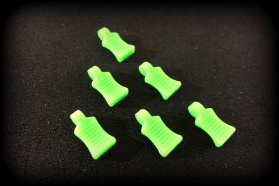 Absima 2440056 - Rubber Pin Grip - neon Green - 6 Pcs