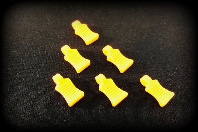 Absima 2440055 - Rubber Pin Grip - neon orange - 6 Pcs