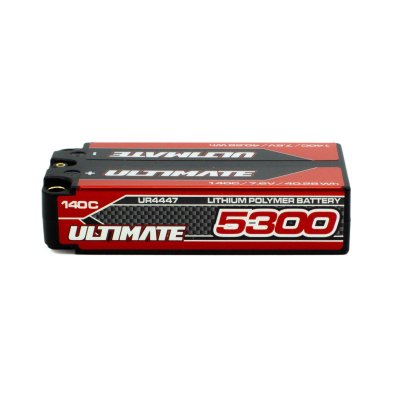 5300mAh Ultimate 140C 7.6V Graphene Hardcase Short LiPo Battery - UR4447