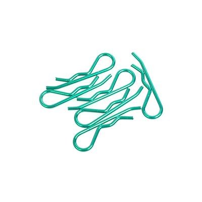 Core RC CR096 - Body Clip 1/8 Metallic Green - 6 Pcs