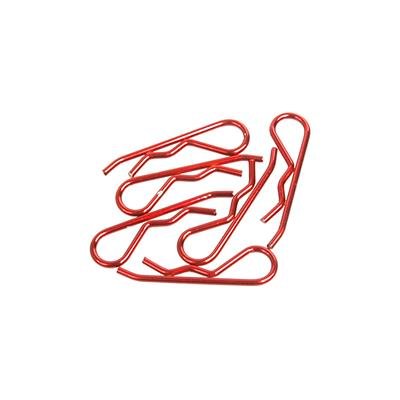 Core RC CR097 - Body Clip 1/8 Metallic Red - 6 Pcs