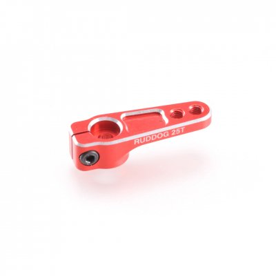 RUDDOG 25T Aluminium Servo Horn Red - RP-0092
