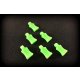 Absima 2440056 - Rubber Pin Grip - neon Green - 6 Pcs