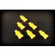 Absima 2440055 - Rubber Pin Grip - neon orange - 6 Pcs