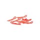 Core RC CR065 - Small Body Clip 1/10 Fluorescent Red - 8 Pcs