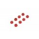 Kyosho - MZW128R - M2 Alu. Nylon Color Nut Red - 8 Pcs